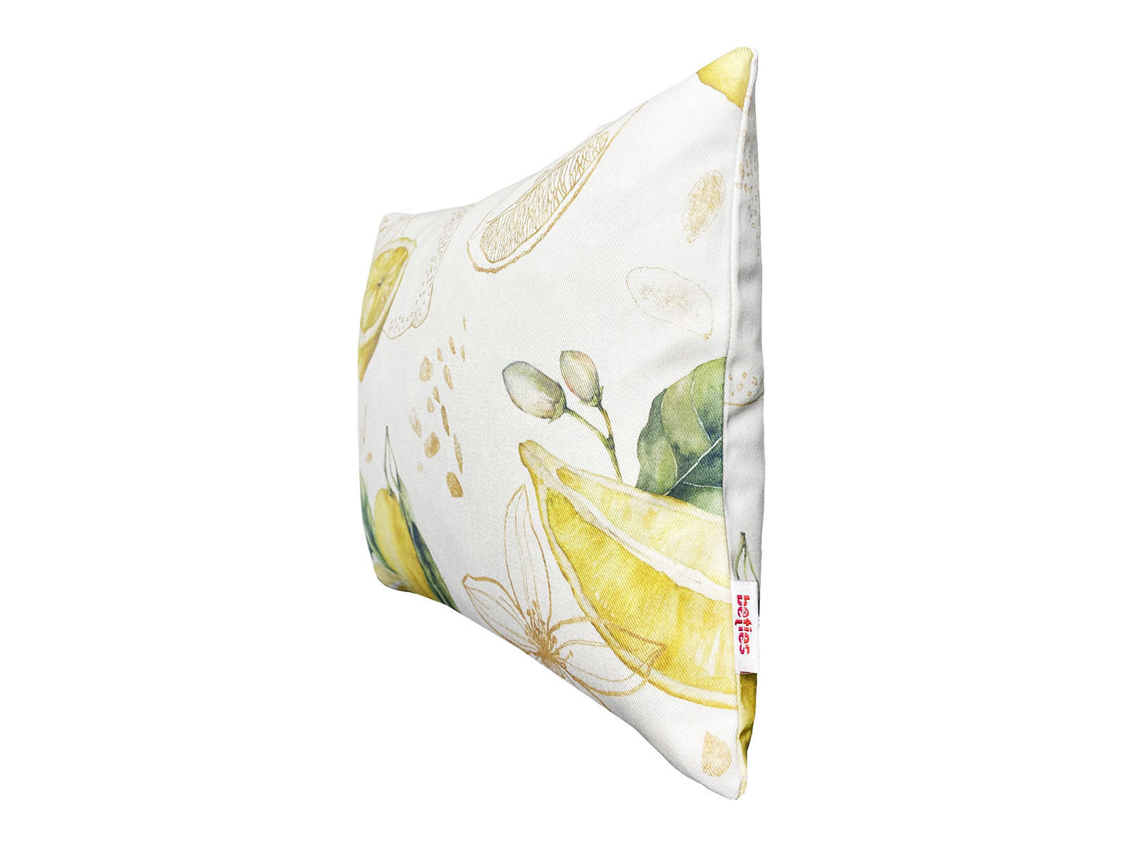 KISSENHÜLLE Italy Collection Zitronen 25/35 cm - Ecru/Gelb, Textil (25/35cm) - beties Heimtextil