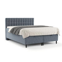 BOXBETT Milo Blau 160/200 cm - Blau/Schwarz, Holz/Holzwerkstoff (160/200cm) - Maison de Reve
