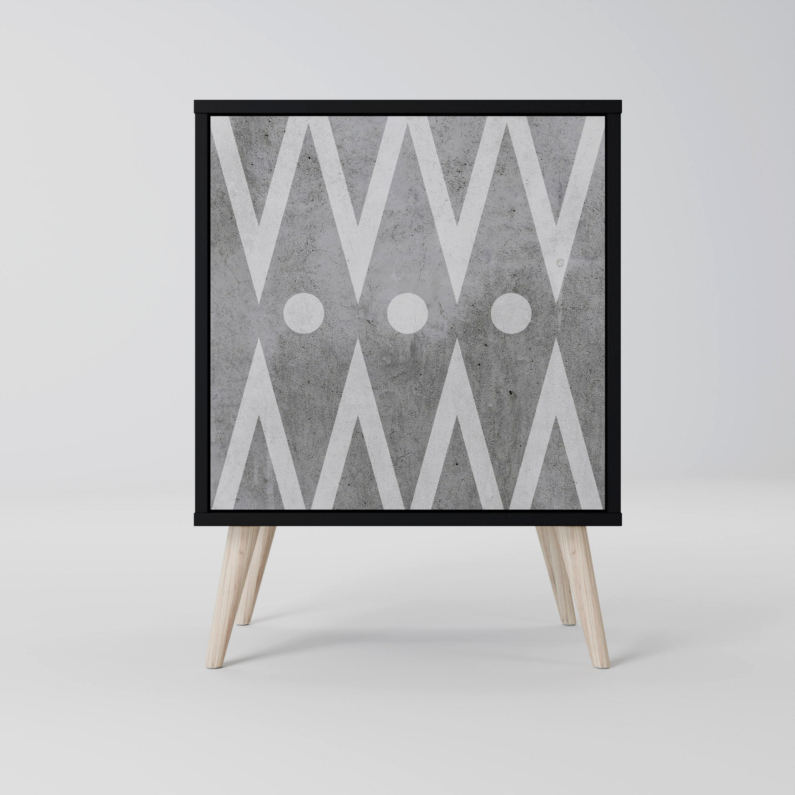 SpaceRebels Sideboard Schwarz 57.5x77.5x42 cm
