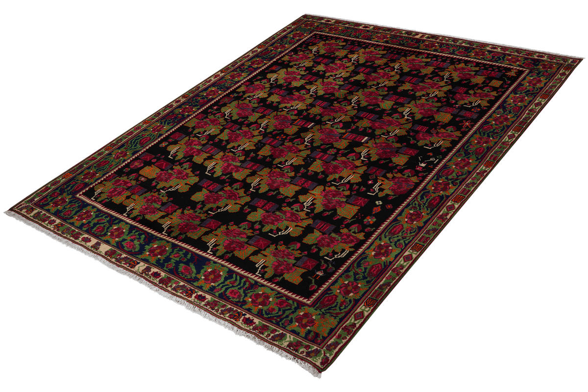 ORIENTTEPPICH handgeknüpft Afshar Blau 235/179 cm Schurwolle - Blau, Textil (179/235cm) - Looma