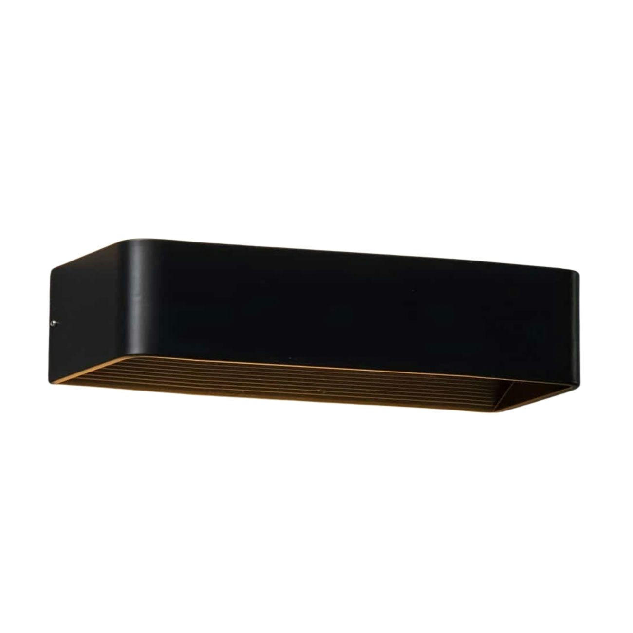 WANDLEUCHTE Quadra, Schwarz, 37cm - Schwarz, Metall (10/8/37cm) - KOSILUM