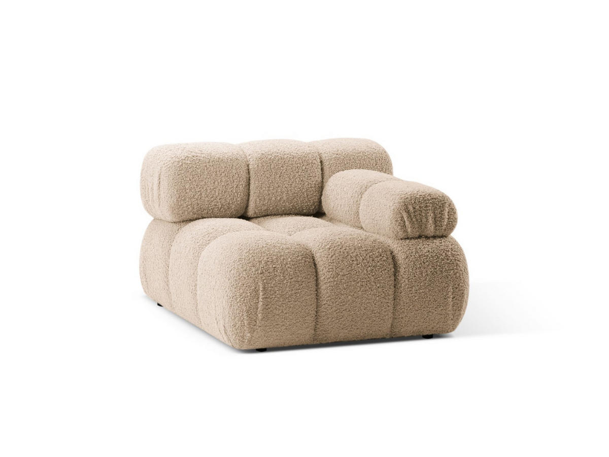 MODUL rechts Bellis aus Boucle sandfarben - Sandfarben, Textil (94/70/94cm) - Micadoni