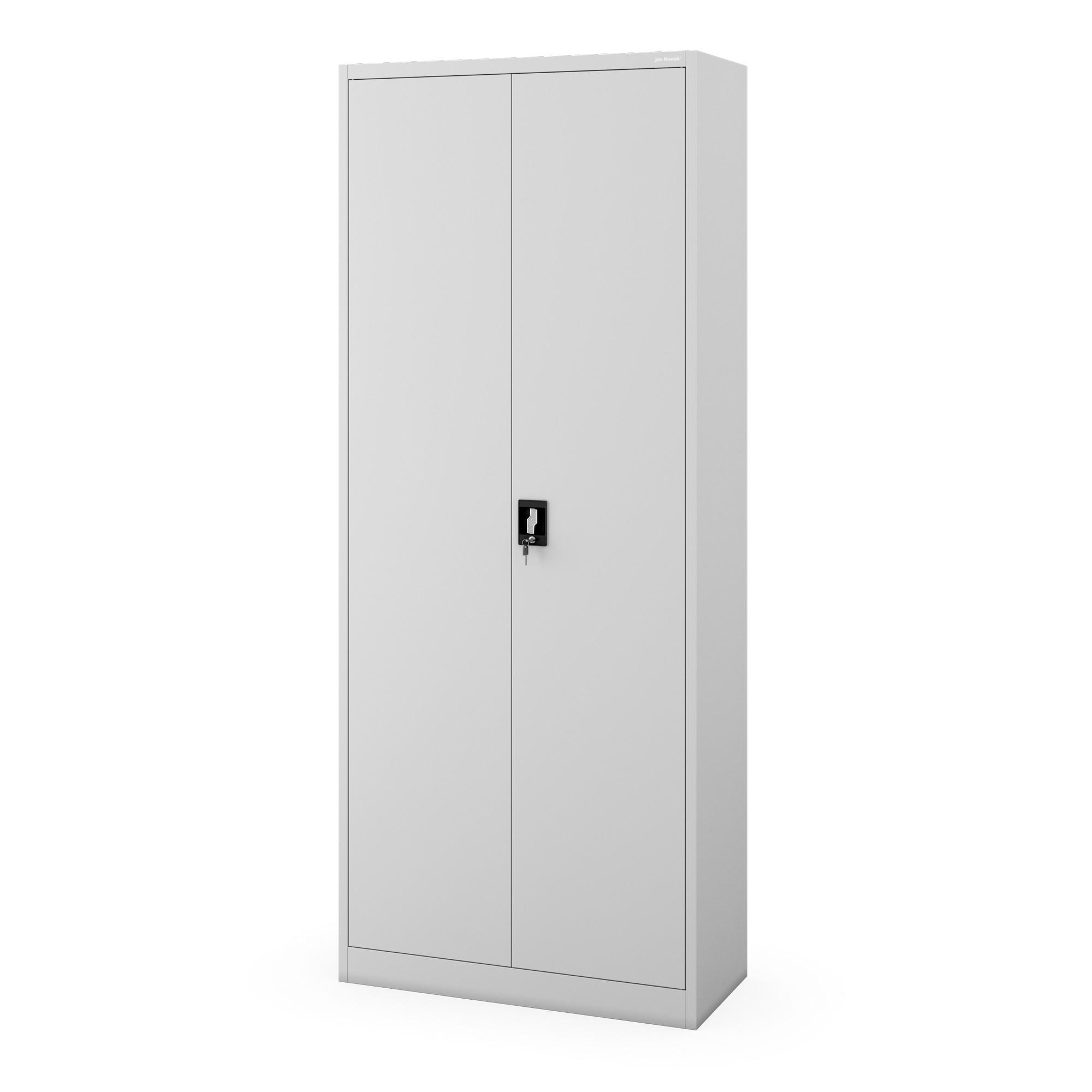 AKTENSCHRANK Jan H 220 - Grau, Metall (90/220/40cm) - Jan Nowak