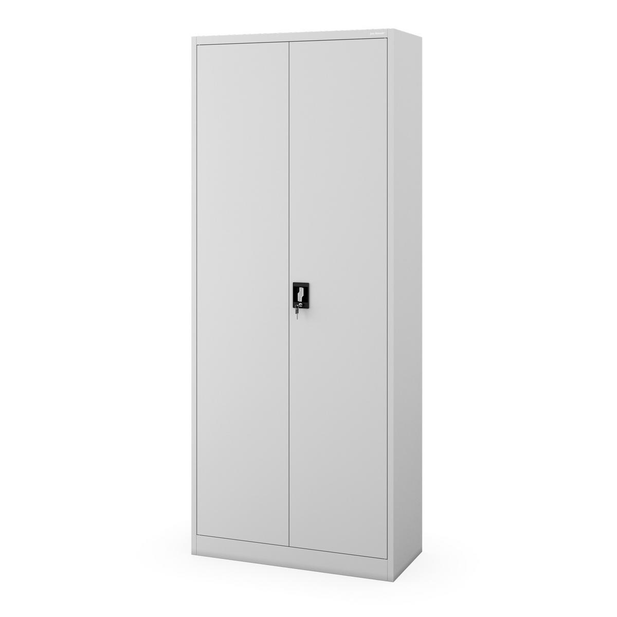 AKTENSCHRANK Jan H 220 - Grau, Metall (90/220/40cm) - Jan Nowak