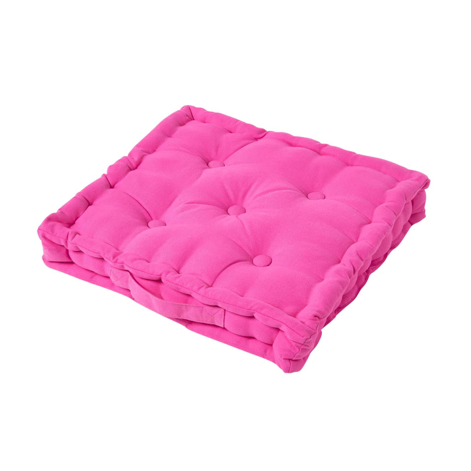 SITZKISSEN pink 50/50/10 cm – Bodenkissen unifarben - Rosa, Textil (50/50/10cm) - Homescapes