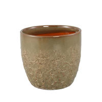 TOPF Harper Grün 17/17/15.5cm - Grün, Keramik (15.5cm) - PTMD Collection