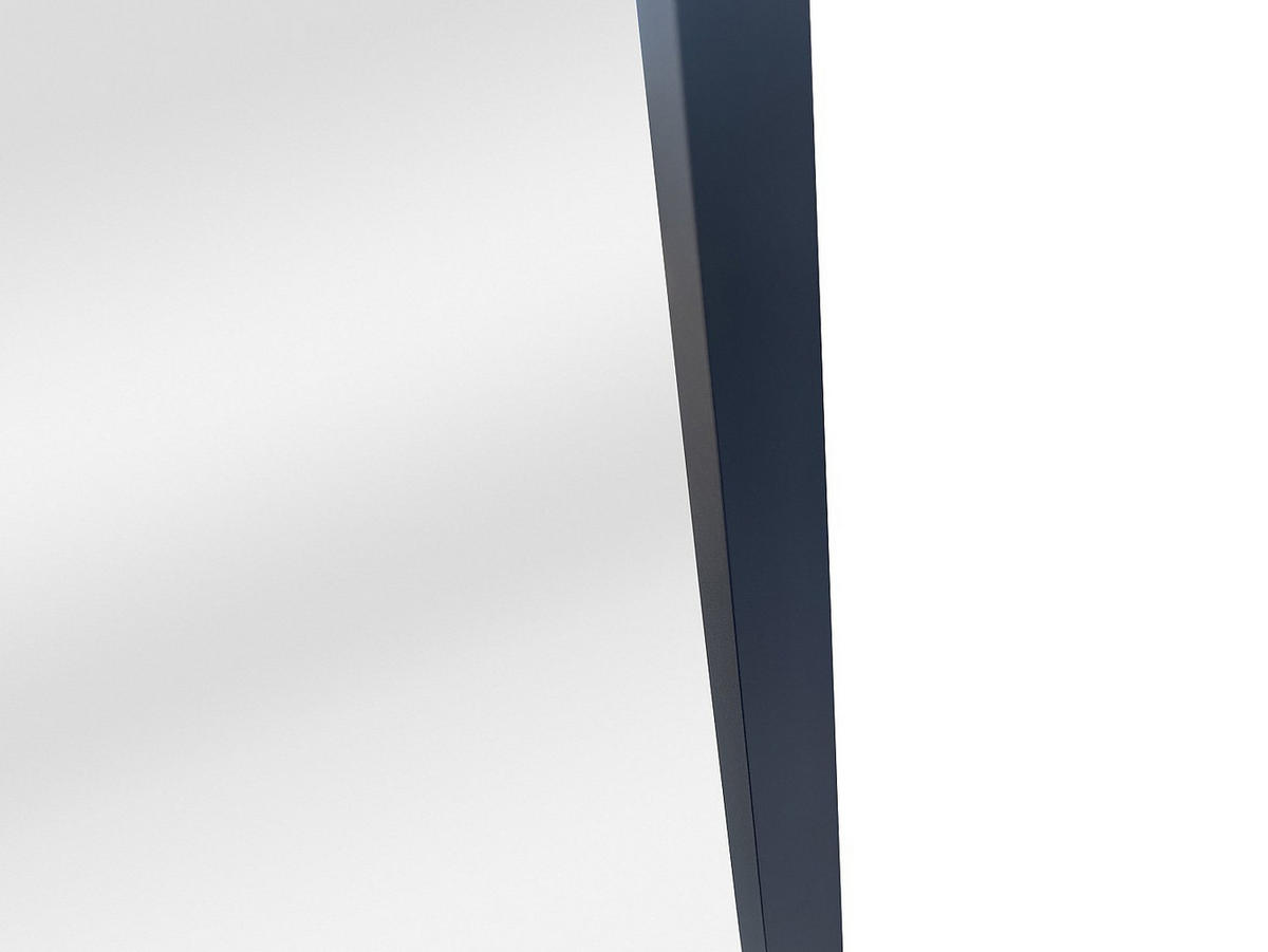 WANDSPIEGEL - 70 cm x 3 cm - metall - schwarz Myra - Schwarz, Metall (70/200/3cm) - Vente-Unique