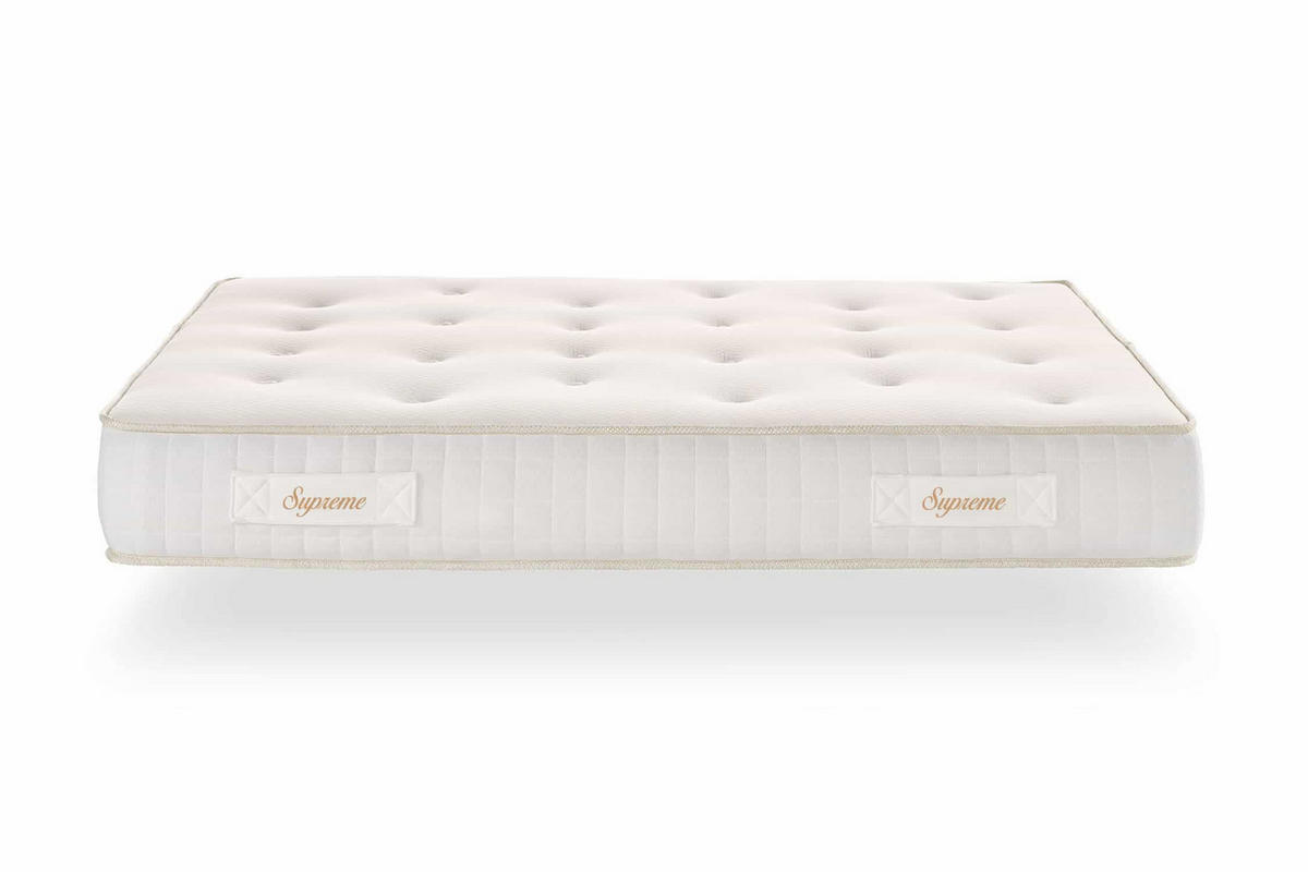 MATRATZE Supreme Taschenfederkern, 80x190cm - Beige, Textil (80/190cm) - Moonia