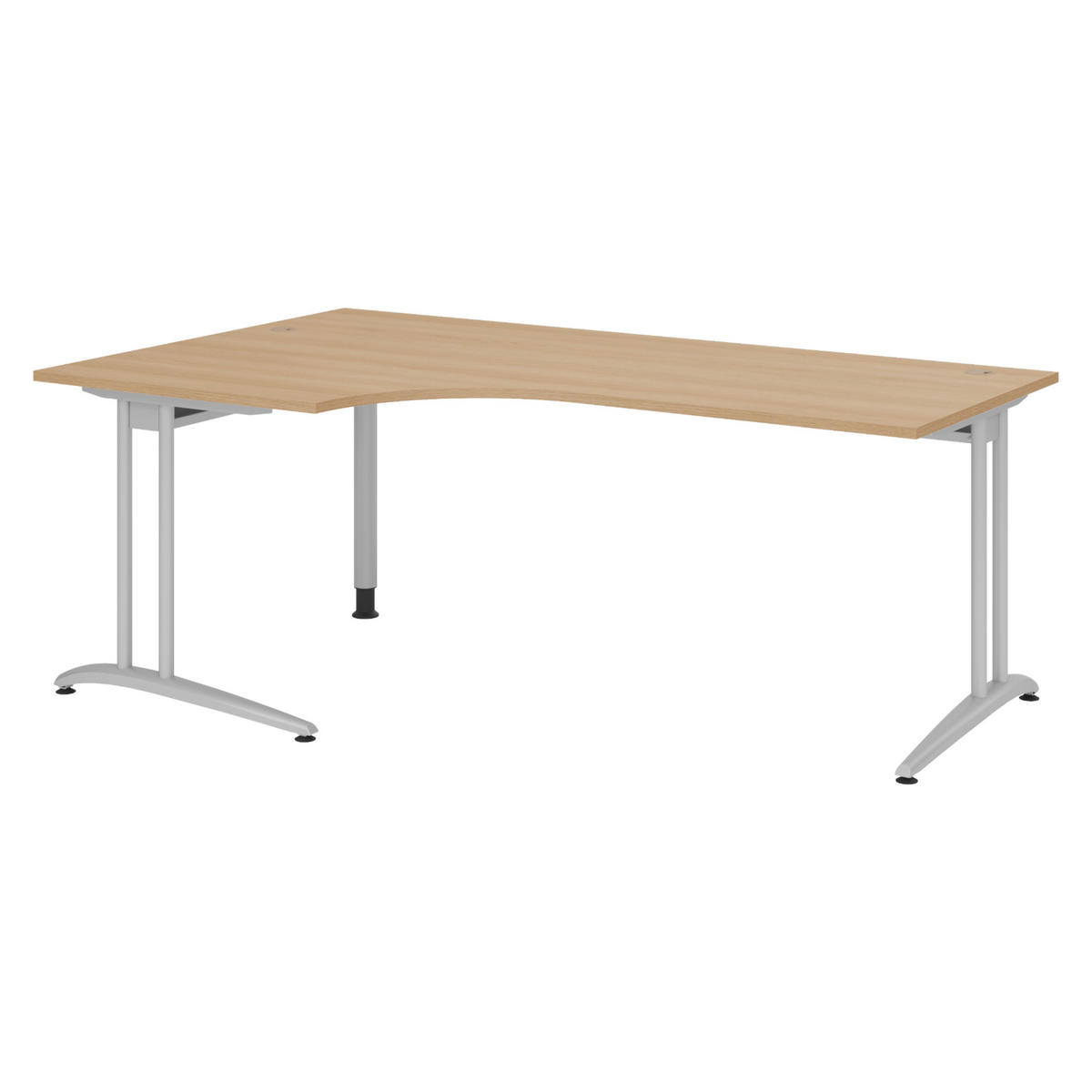 SCHREIBTISCH Serie-B 120/200/72 cm in Eichefarben - Eichefarben, Holzwerkstoff (120/200/72cm) - bümö