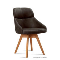 ESSZIMMERSTUHL drehbar (4er-Set) Drala 52x82x63 Eiche geölt/Espresso - Eichefarben/Dunkelbraun, Kunststoff (63/82/52cm) - 58aufmkessel