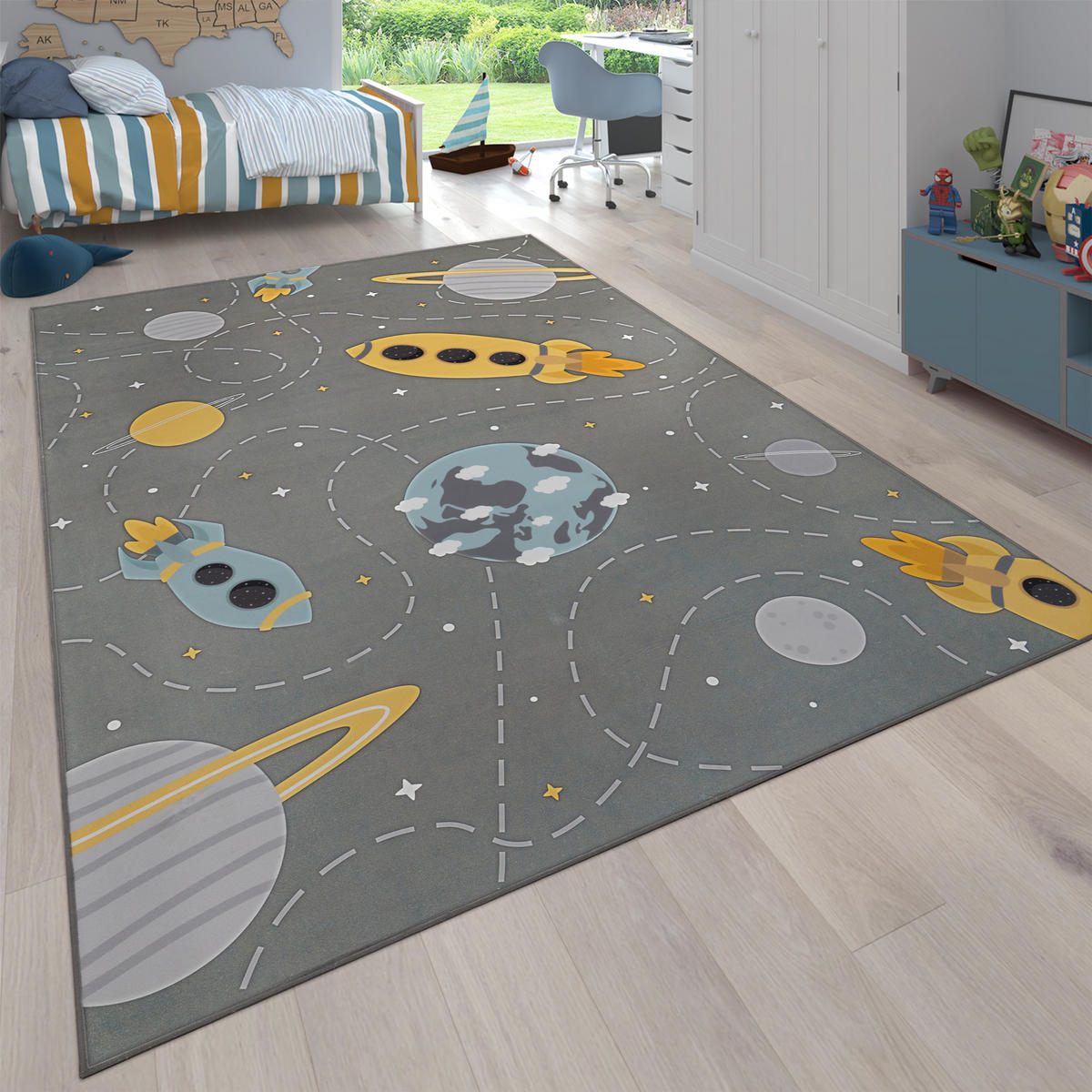 KINDERTEPPICH 80/150 cm Bino 584 - Grau, Textil (80/150cm) - Paco Home