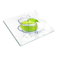 GLASPLATTE 60x52 cm Grüner Apfel - Grün, Glas (60/0.4/52cm) - TULUP