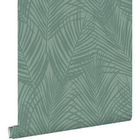 TAPETE Palmblätter 53 cm x 10.05 m - Grün, Papier (53/1000cm) - ESTAhome