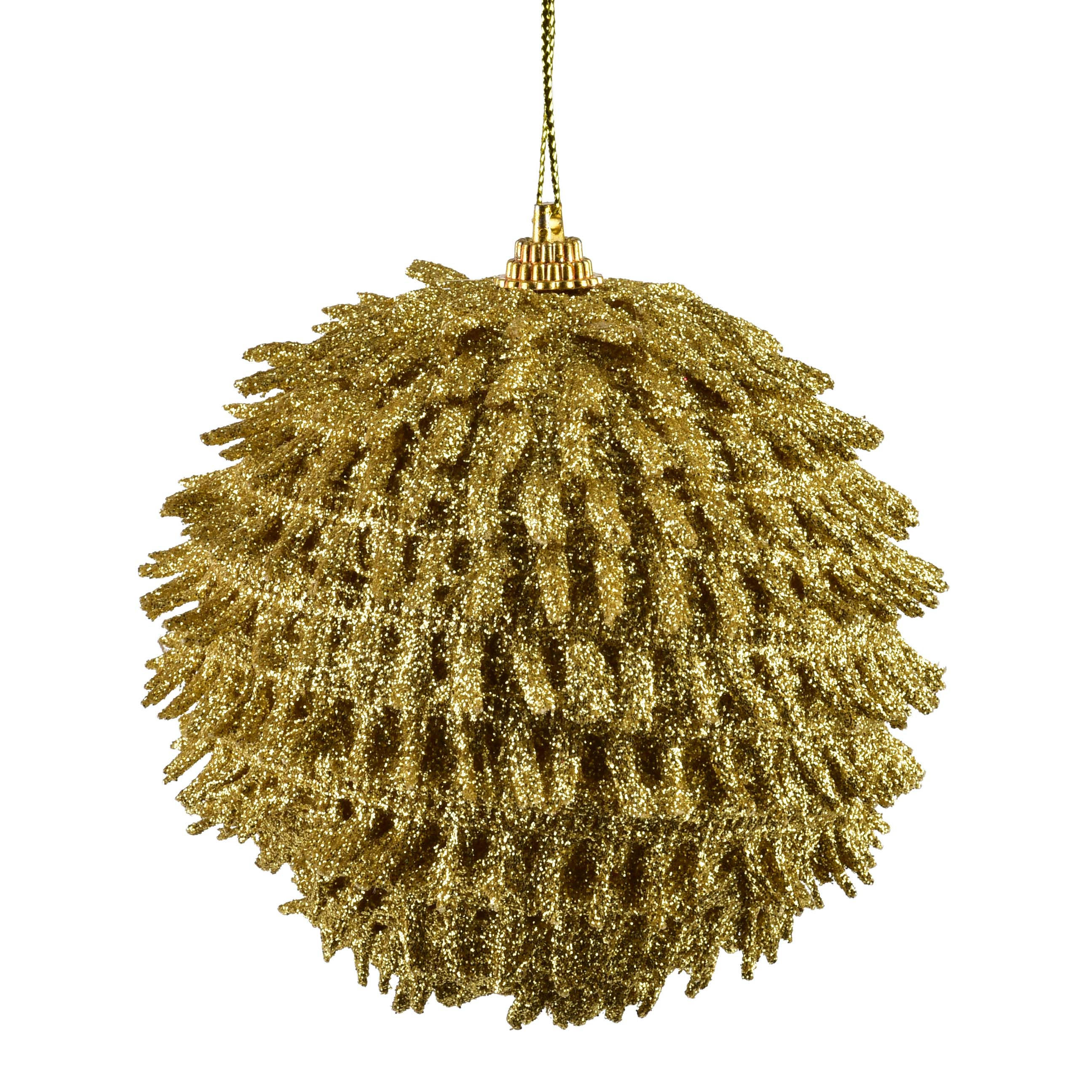 Mondex Weihnachtskugel Gold 10x10x10 cm