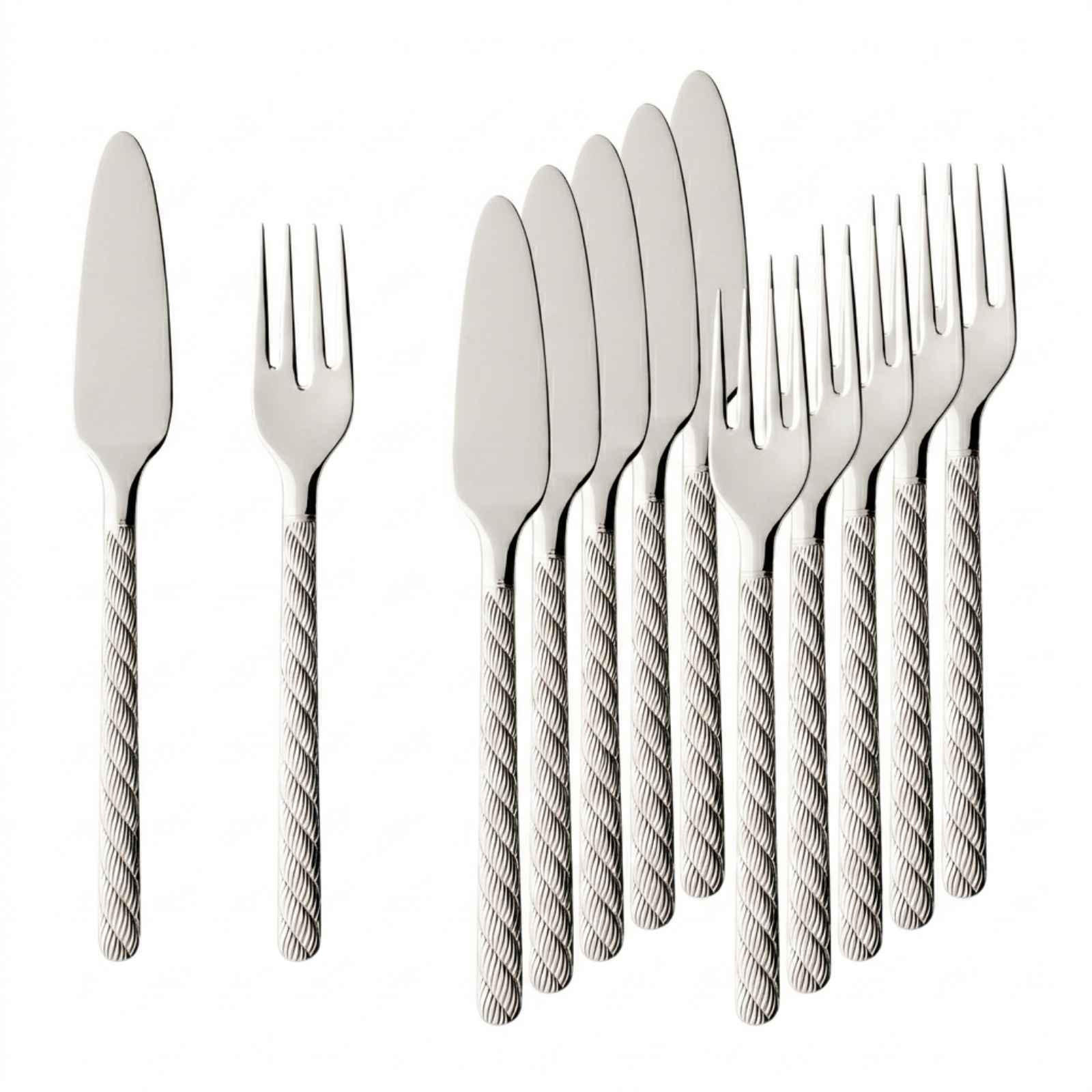 FISCHBESTECK Montauk silber 6er Set - Silberfarben, Metall - Villeroy & Boch