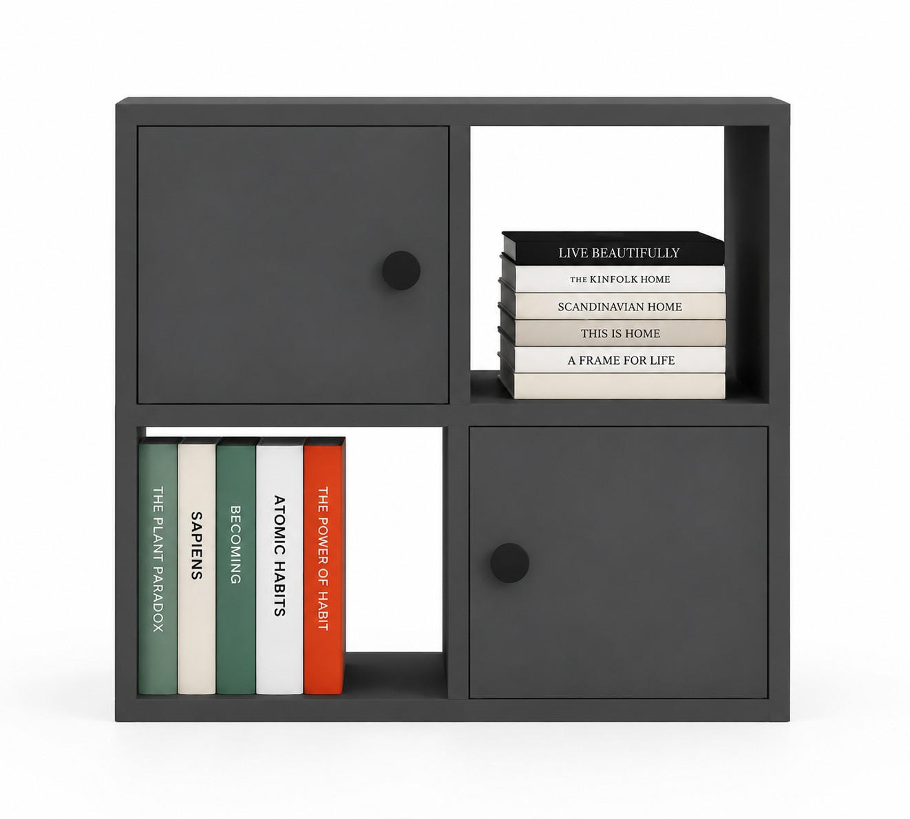 BÜCHERREGAL Tuttle Anthrazit - Dunkelgrau, Holzwerkstoff (25/63.2/72cm) - Decorotika