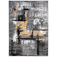 TEPPICH MAYA Gelb Meliert Streifen Splash 140/200 cm - Gelb, Textil (140/200cm) - Tapiso