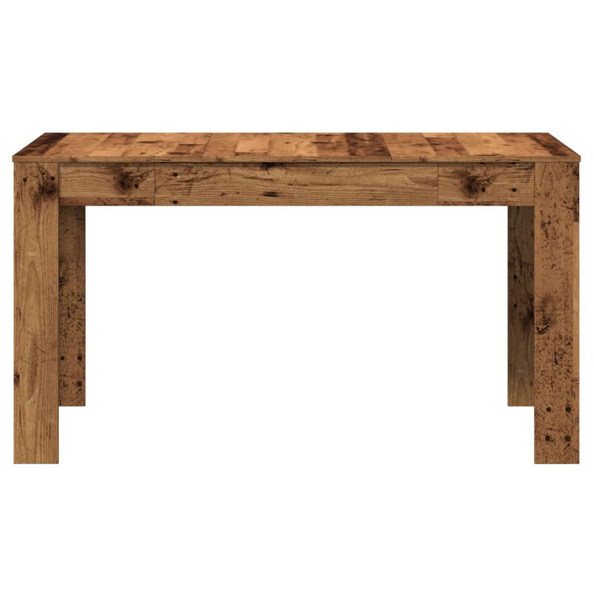 ESSTISCH Altholz-Optik 140/74,5/76 Cm Holzwerkstoff - Braun, Holzwerkstoff (140/74.5/76cm) - vidaXL