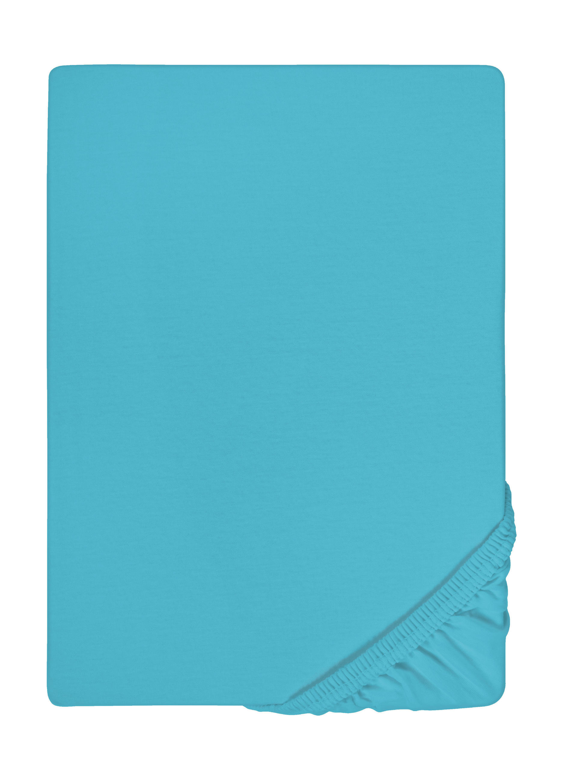 biberna Spannbetttuch Türkis 130x220 cm
