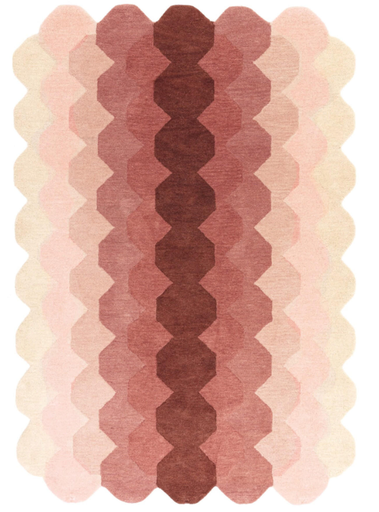 Novatrend Wohnzimmerteppich Pink 160x230 cm
