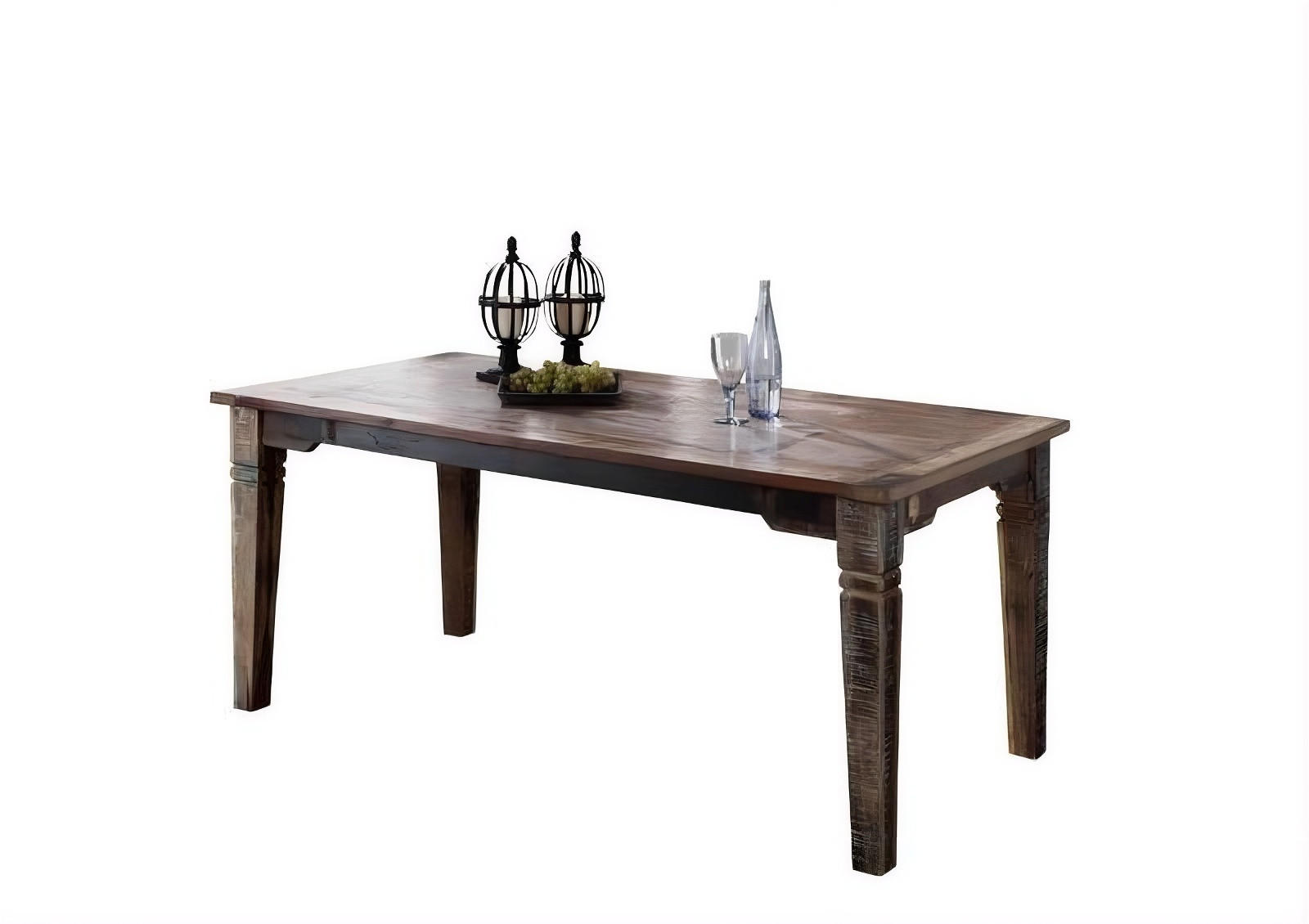 ESSTISCH Altholz 200x90x76 mehrfarbig lackiert NATURE OF SPIRIT #32 - Multicolor, Holz (90/200/76cm) - Massivmoebel24