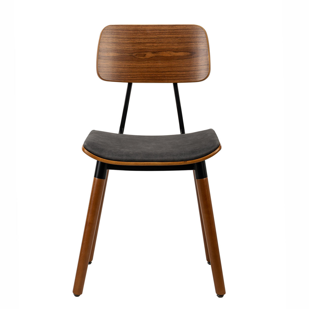 STUHL 2er-Set Stoff Schwarz - Schwarz, Textil (44/82/50cm) - Nordlys