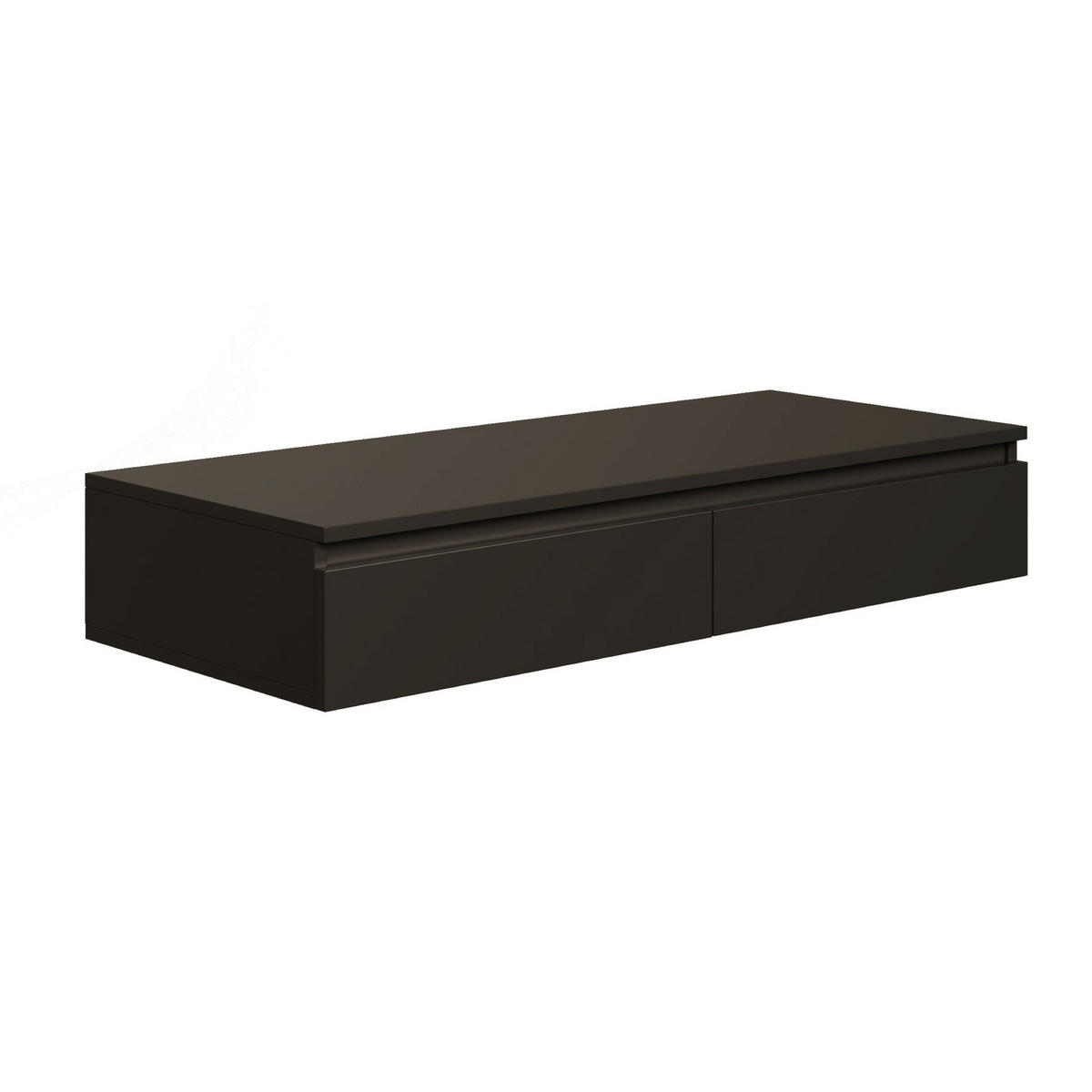 HÄNGESCHREIBTISCH / SCHMINKTISCH Bemmi Schwarz 120 cm - Schwarz, Holzwerkstoff (50/120/19cm) - Selsey