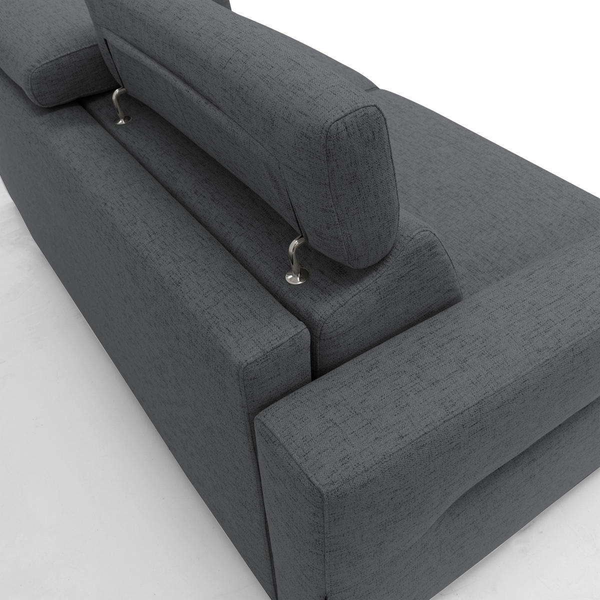 SCHLAFSOFA Avalon - Anthrazit, Textil (220/100/95cm) - Divani.store