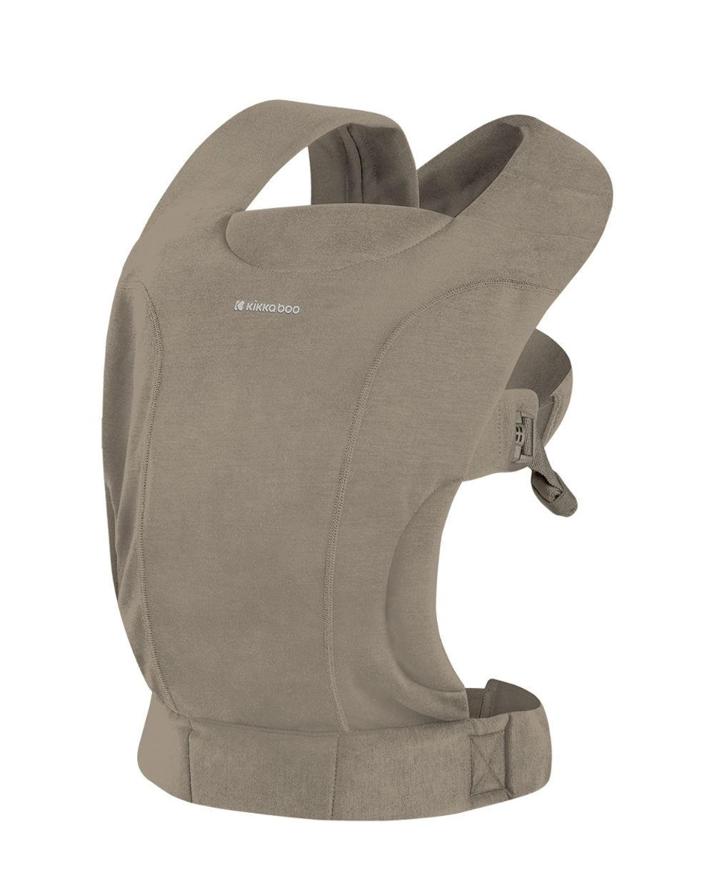 BABYTRAGE Riley beige Bauchtrage, Rückentrage, breite Schultergurte, atmungsaktiv, Nylon - Beige, Textil (31/10/58cm) - Kikka boo