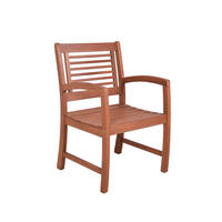 GARTENSTUHL Fulda Relaxsessel - Braun, Holz (56/90/59cm) - DELUKE