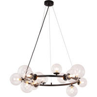 PENDELLEUCHTE Oliver 80/79.5/171 cm - Transparent, Metall (80/79.5/171cm) - ZMH