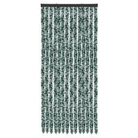 FLAUSCHVORHANG (56x185 cm) Türvorhang in "Meliert Dunkelgrün-Weiß" - Dunkelgrün, Kunststoff (56/2/185cm) - Arsvita