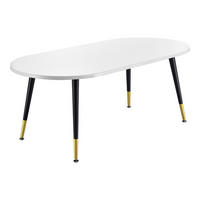 COUCHTISCH Fontana 120/60/47 - Weiß, Holzwerkstoff (60/120/47cm) - [en.casa]