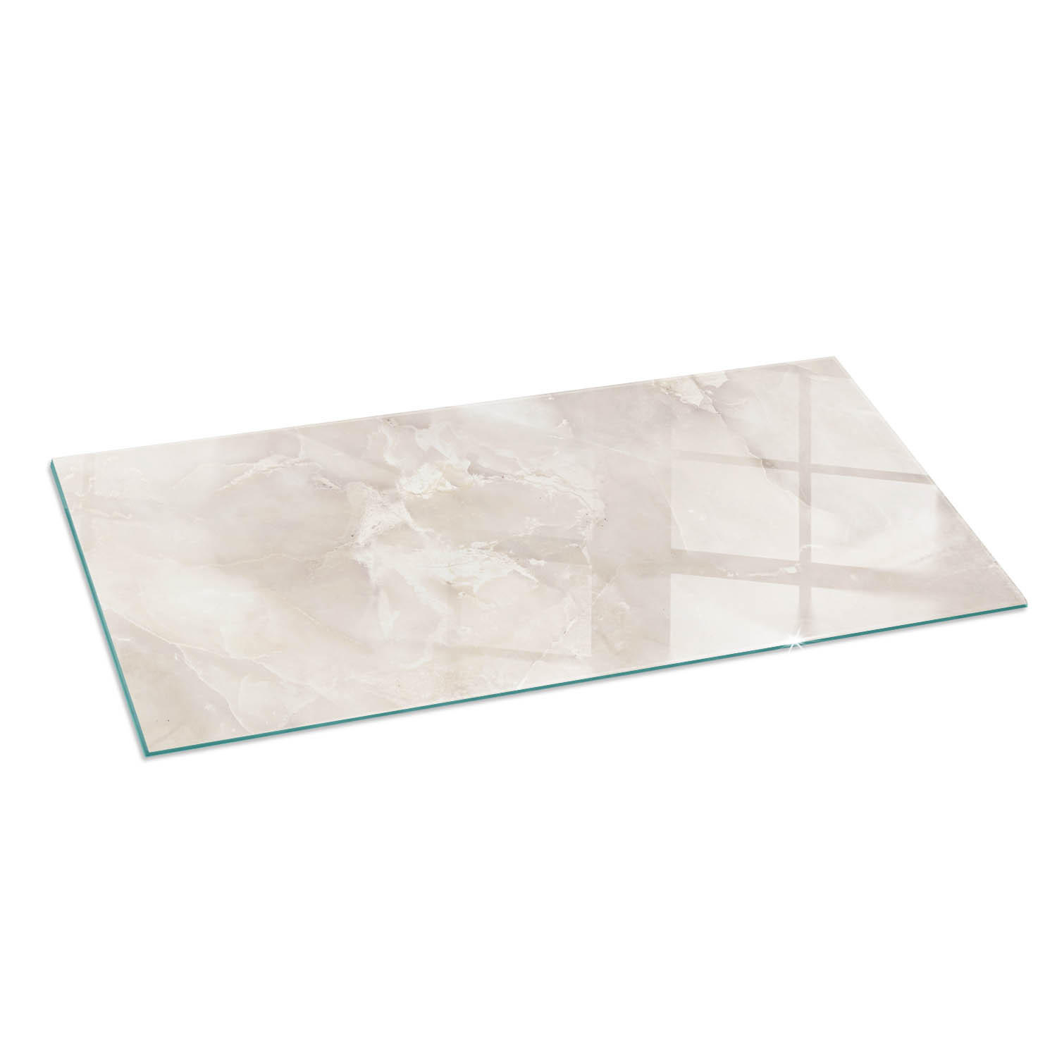 ArtPrintCave Glasplatte Creme 125x50x0.4 cm