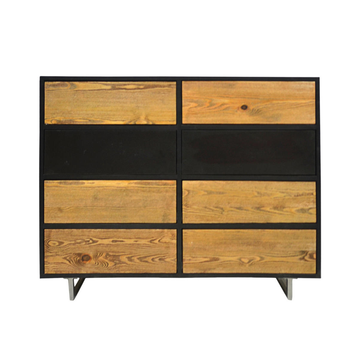 MASSIVHOLZKOMMODE für das Wohnzimmer NESCA II - Eichefarben, Holz (120/95/40cm) - Rawood Furniture