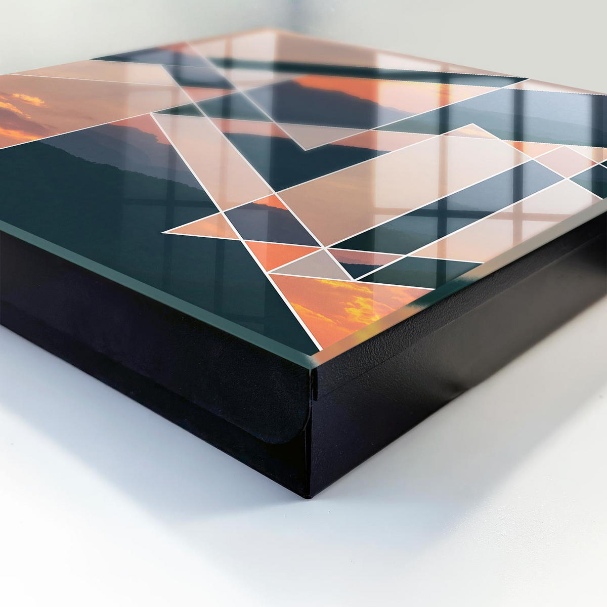 SCHLÜSSELBOX Schwarz 30x30 cm- Türöffnung nach rechts - Bergwesten - Orange, Metall (30/30/5cm) - TULUP