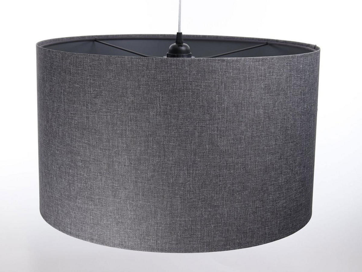 HÄNGELEUCHTE Grau 40/25 cm - Schwarz/Grau, Kunststoff (40/0.5/25cm) - ONZENO