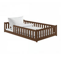 BETT 120/200 Maya Dunkelbraun - Braun, Holz (120/200cm) - Petits-meubles