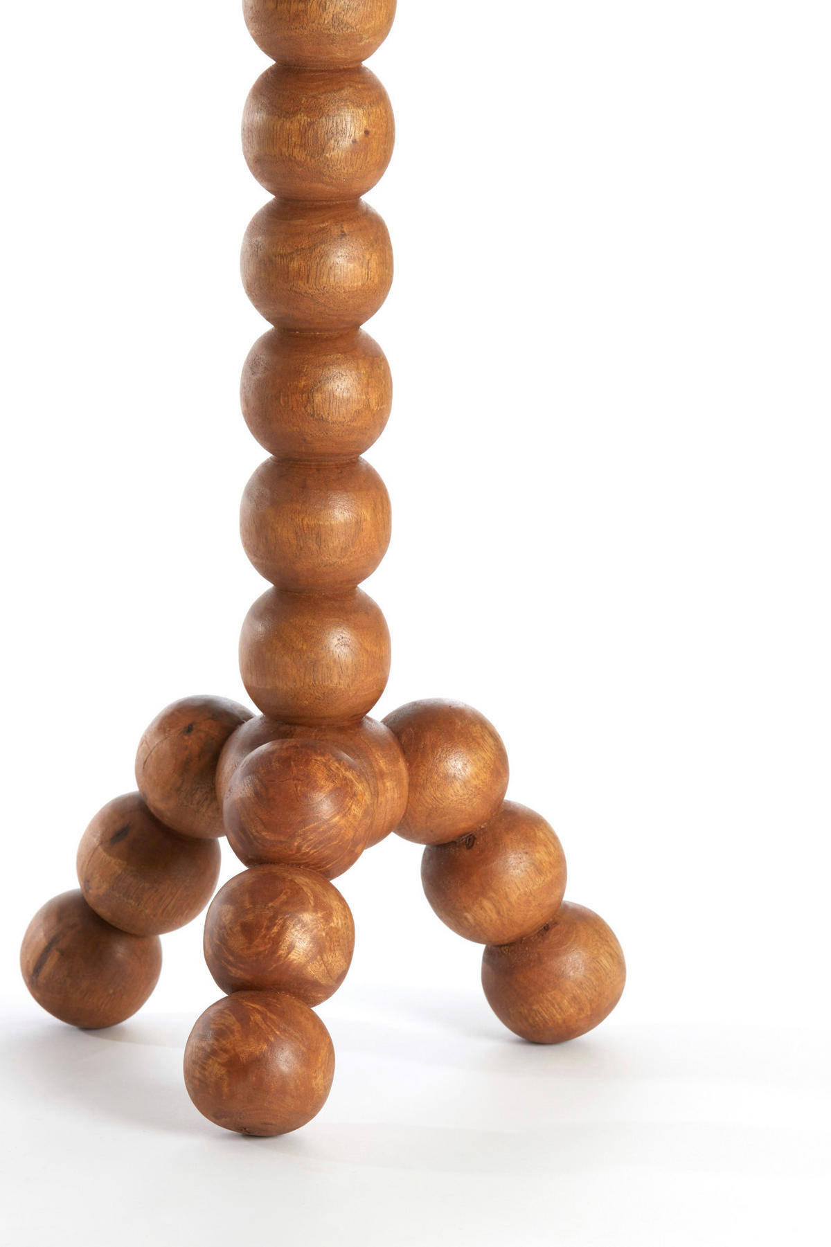 BEISTELLTISCH Veglio Braun Ø35/54 cm - Braun, Holz (35/35/54cm) - Light & Living