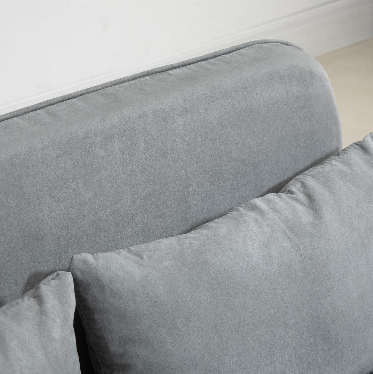 SCHLAFSOFA mit verstellbarer Rückenlehne 111 x 80 x 78 cm Hellgrau - Hellgrau, Holzwerkstoff (111/78/80cm) - Meubliv