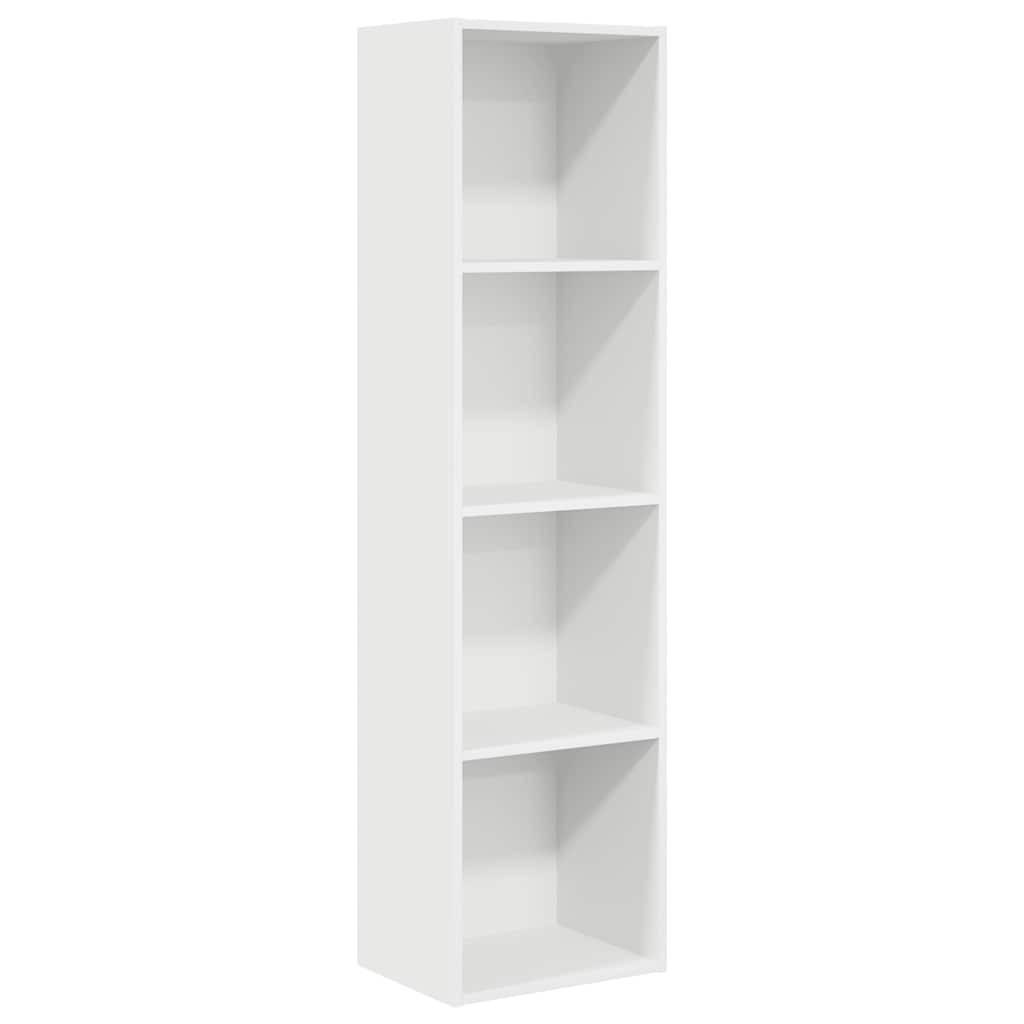 vidaXL Bücherregal Weiß 40x152x30 cm