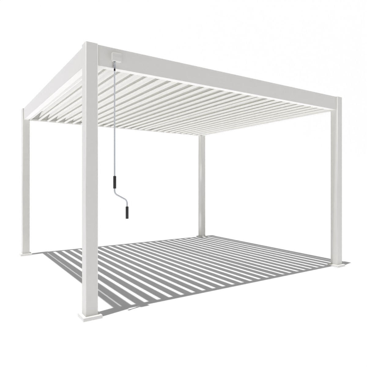 Weide Pergola Weiß 360x255x400 cm