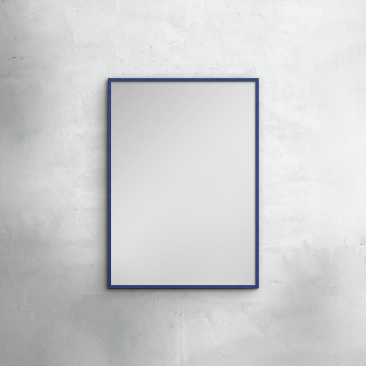 SPIEGEL - Blaues Holz - Blau, Holz/Papier (40/50/2cm) - Poster&Frame