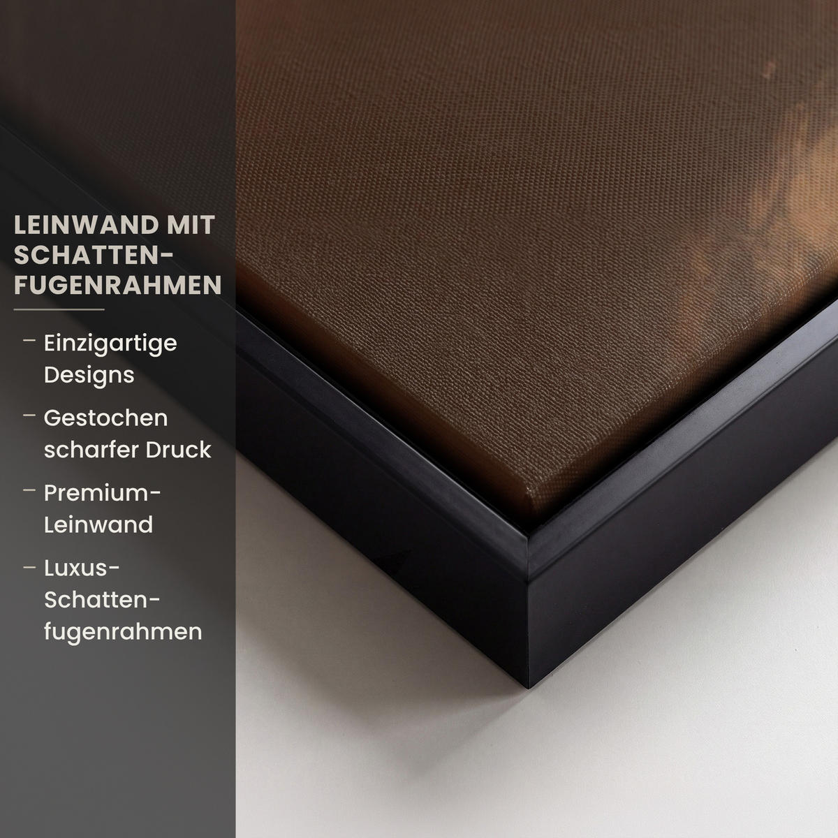 LEINWAND Bilder mit Rahmen - Weihnachten - Hirsch - Geweih - Weihnachtskugel - Rentier - 80x120 - Hellbraun, Textil (80/120cm) - MuchoWow