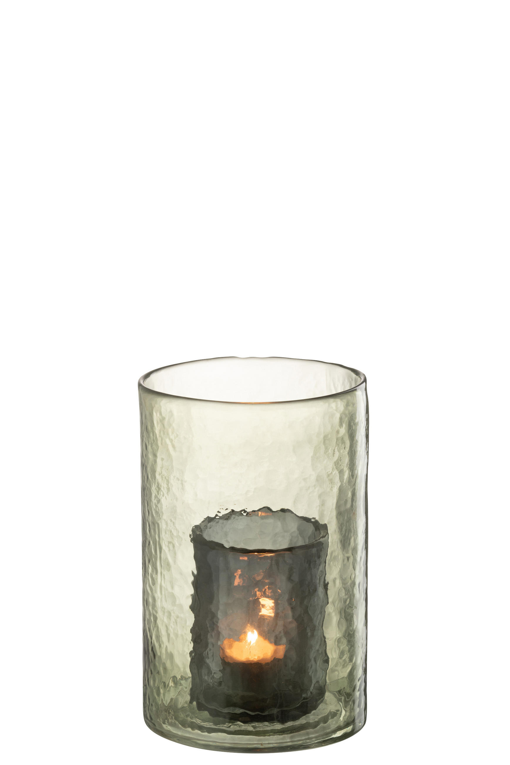 KERZENHALTER DUBBEL - Glas - Grün - S - Grün, Glas (12.5/20.5cm) - J-Line