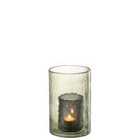 KERZENHALTER DUBBEL - Glas - Grün - S - Grün, Glas (12.5/20.5cm) - J-Line