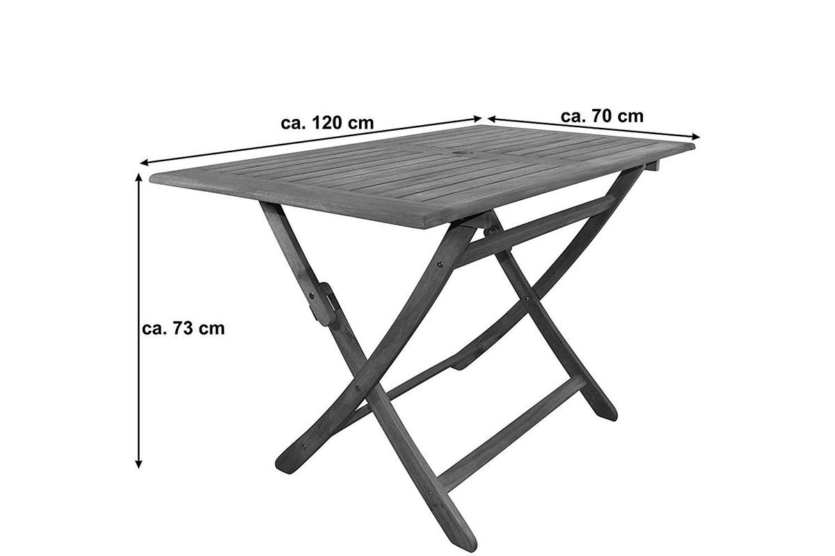GARTENTISCH CALEA - Beige, Holz (70/120/73cm) - SAM