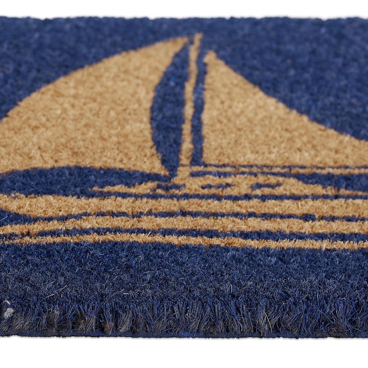 FUSSMATTE - Dunkelblau, Kunststoff/Textil (60/40cm) - Relaxdays