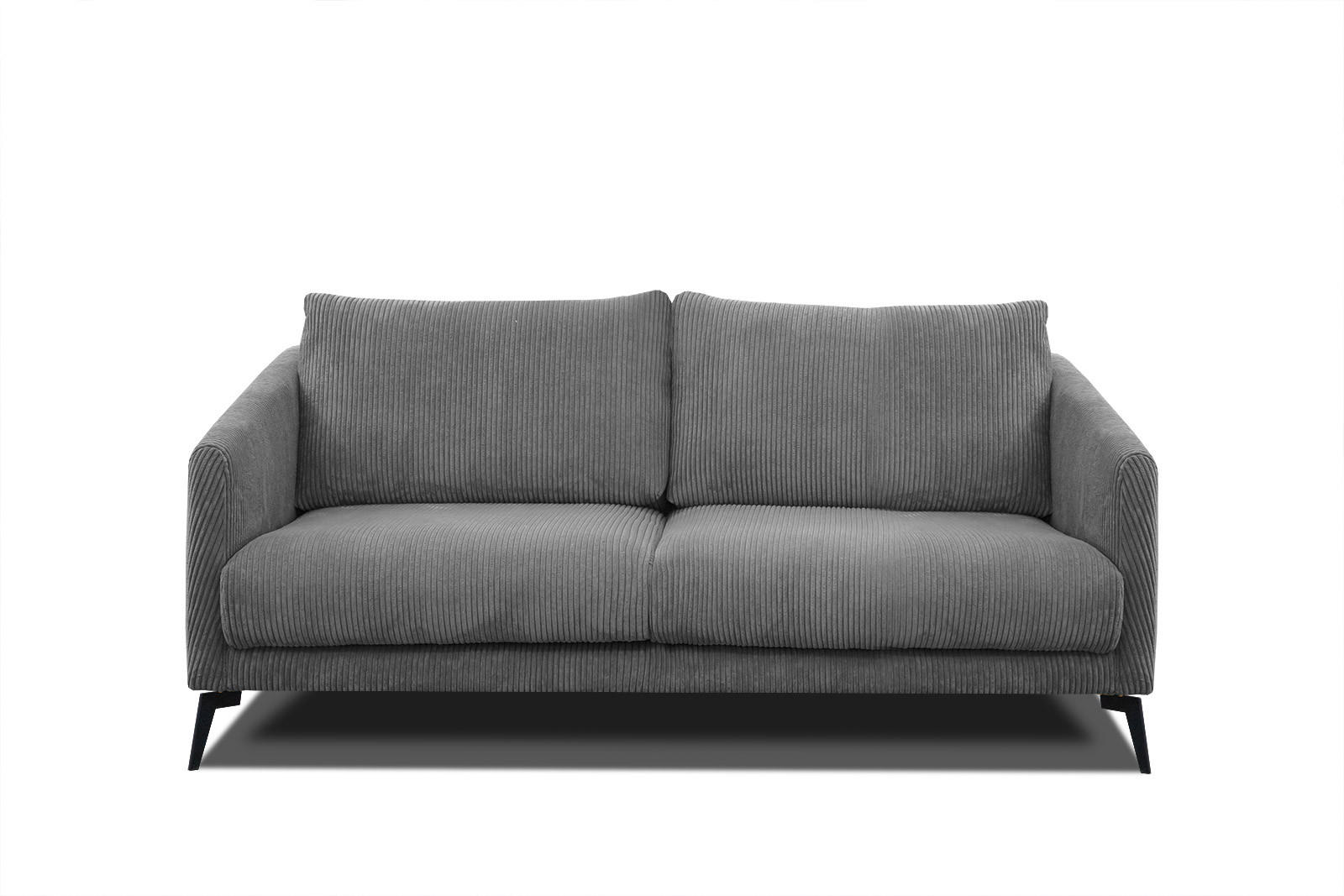 SOFA VILT 2,5-Sitzer, dunkelgrau - Dunkelgrau/Schwarz, Holzwerkstoff/Kunststoff (202/89/94cm) - Courtois Laville