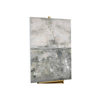 OLEJOMAĽBA 80/120 cm, Zvieratá - sivá, drevo/textil (80/120cm) - KUNSTLOFT